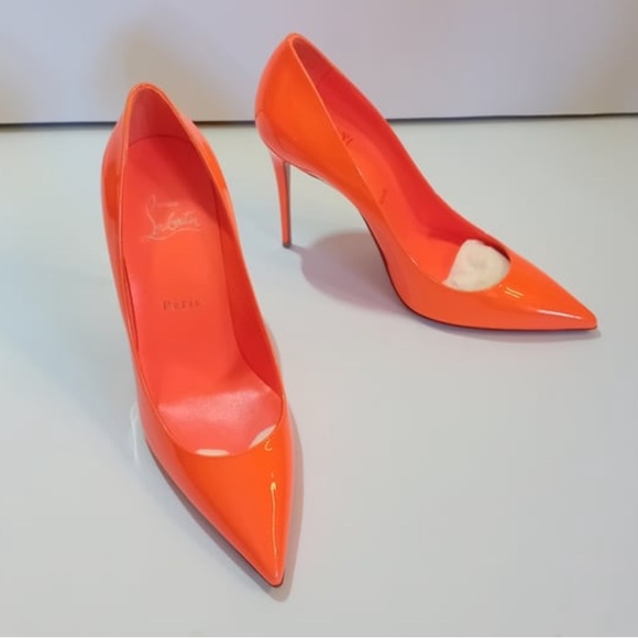 NEW IN BOX NEON ORANGE LOUBOUTINS 🧡🧡 - Picture 7 of 10